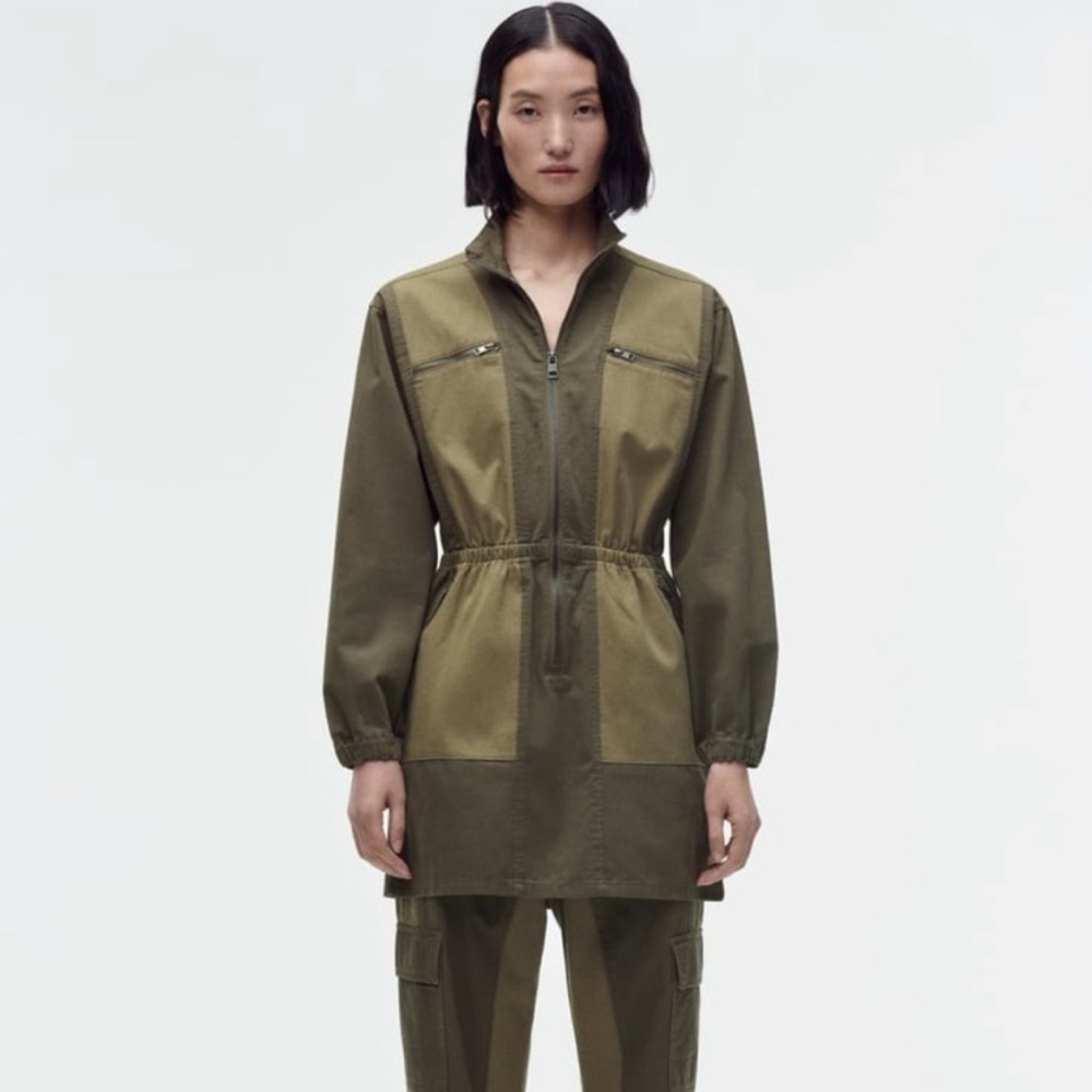 Zara Contrast Mini Dress